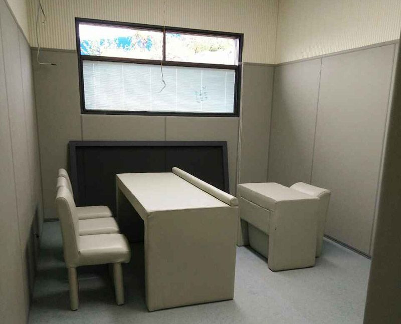 審問室SIW防撞墻系統效果圖