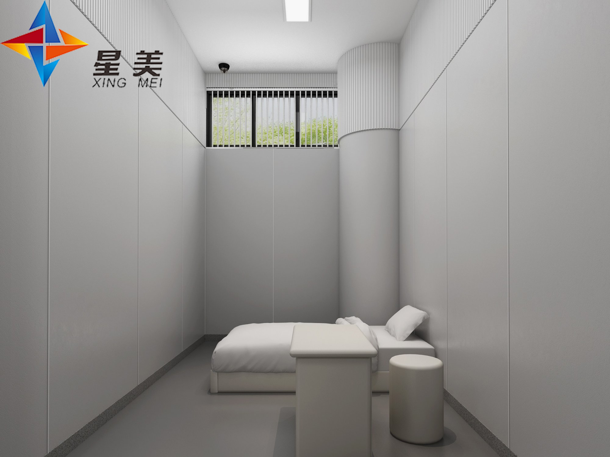 留置室軟包是一種阻燃安全材料